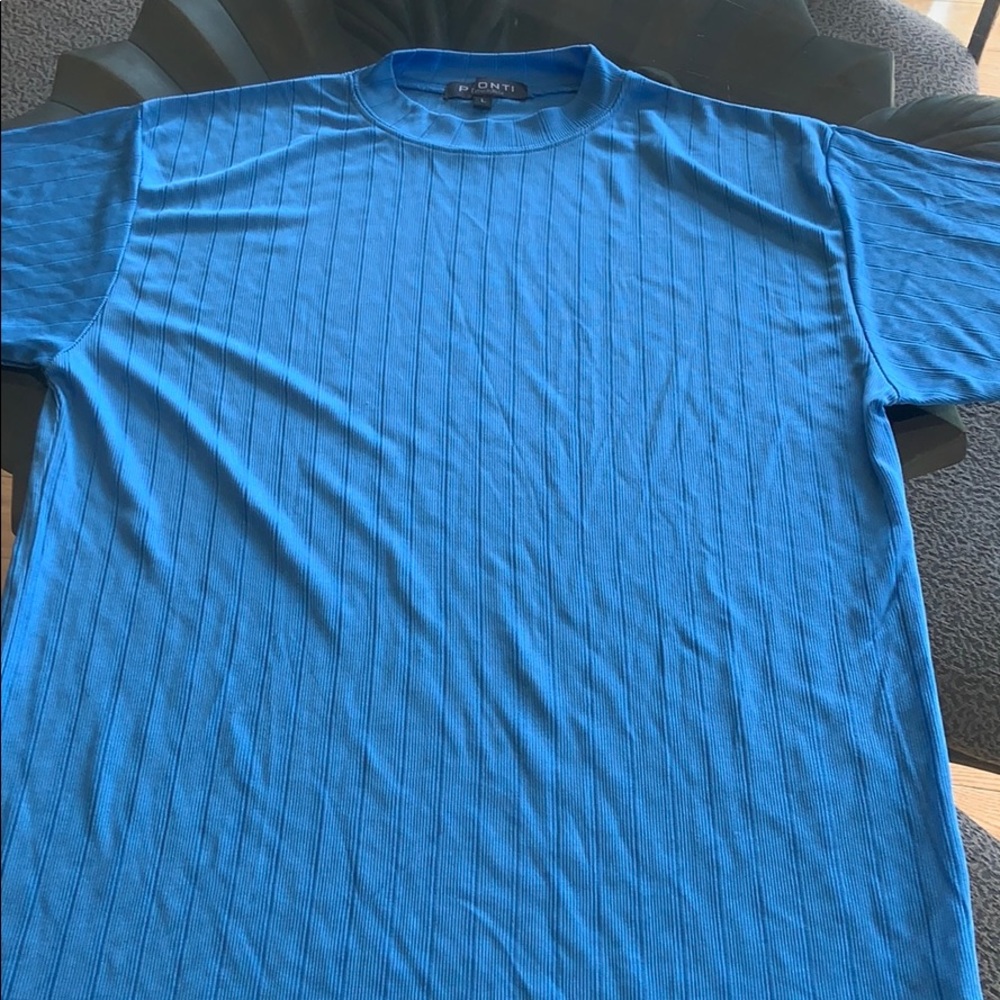 Blue tee